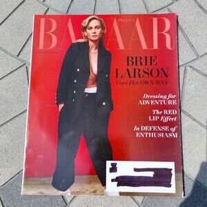Harpers Bazaar Magazine Brie Larson The Reinvention Issue Fashion Periodical